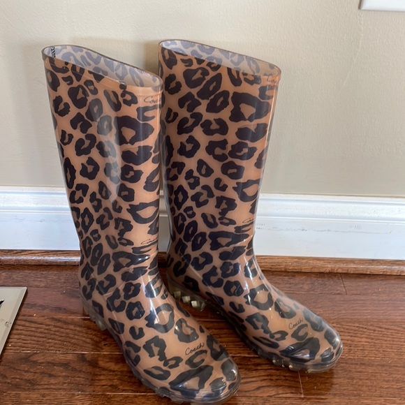 π€ππ€ COACH RainBoots!! EUC! βοΈ π₯Ύ